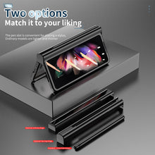 Load image into Gallery viewer, Transparent Electroplating S Pen Fold Edition Case for Samsung Galaxy Z Fold3 Fold4 With Back Tempered Glass
