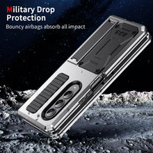 Load image into Gallery viewer, Samsung Galaxy Z Fold4 5G Case Aluminum Alloy Metal Heavy Duty Protection Stand Back Cover for Samsung Z Fold4 Capa
