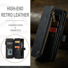 Load image into Gallery viewer, Samsung Galaxy Z Fold4 5G Wallet Case With Lanyard Strap Wristlet Zipper Card Holder Case

