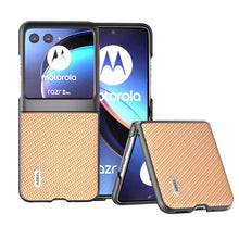 Load image into Gallery viewer, Motorola Razr 40 Ultra 2023 Case Luxury Carbon Fiber Pattern Cover - mycasety2023 Mycasety
