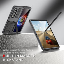 Load image into Gallery viewer, Samsung Galaxy Z Fold4 5G Case Aluminum Alloy Metal Heavy Duty Protection Stand Back Cover for Samsung Z Fold4 Capa
