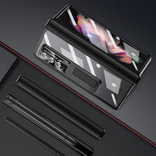 Load image into Gallery viewer, Luxury Transparent Plating Cover Magnetic Hinge Phone Case For Samsung Galaxy Z Fold3 Fold4 5G
