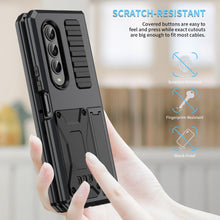 Load image into Gallery viewer, Samsung Galaxy Z Fold4 5G Case Aluminum Alloy Metal Heavy Duty Protection Stand Back Cover for Samsung Z Fold4 Capa
