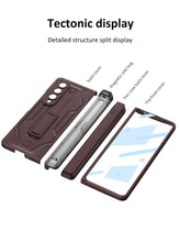 Load image into Gallery viewer, Shockproof Armor Cover For Samsung Galaxy Z Fold4 5G Case With Magnetic Hinge Slide Pen Slot &amp; Film
