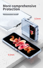 Load image into Gallery viewer, Clear Plating Capa For Samsung Galaxy Z Flip4 5G  Case Fundas Transparent Frame Hard PC Protection Cover

