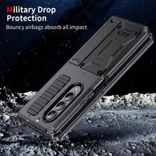 Load image into Gallery viewer, Samsung Galaxy Z Fold4 5G Case Aluminum Alloy Metal Heavy Duty Protection Stand Back Cover for Samsung Z Fold4 Capa
