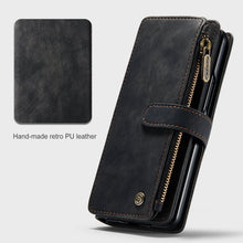 Load image into Gallery viewer, Samsung Galaxy Z Fold4 5G Wallet Case With Lanyard Strap Wristlet Zipper Card Holder Case
