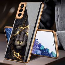 Load image into Gallery viewer, FLASH⚡SALE I 2021 Luxury Baroque Style Plating Anti-knock Protection Tempered Glass Case For Samsung S21 S21 Plus S21 Ultra
