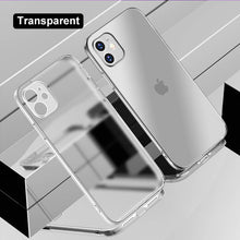 Load image into Gallery viewer, Luxury Square Frame Plating Clear Phone Case For iPhone 13 12 11 Pro Max Mini X XR XS 7 8 Plus SE 2020
