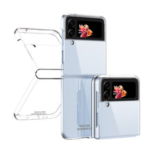 Load image into Gallery viewer, Clear Plating Capa For Samsung Galaxy Z Flip4 5G  Case Fundas Transparent Frame Hard PC Protection Cover
