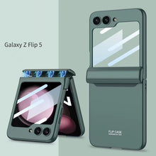 Load image into Gallery viewer, Magnetic Samsung Galaxy Z Flip 5 Hinge Full Coverage Phone Case with Front Screen Tempered Glass Protector - mycasety2023 Mycasety
