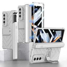 Load image into Gallery viewer, Magnetic Samsung Galaxy Z Fold4 Case Business Folding Armor Cover With Film &amp; Slide Pen Slot and Kickstand
