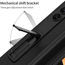 Load image into Gallery viewer, Samsung Galaxy Z Fold 5 Case with Front Screen Tempered Glass Protector &amp; Pen Slot &amp; Stylus - mycasety2023 Mycasety
