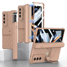 Load image into Gallery viewer, Magnetic Samsung Galaxy Z Fold4 Case Business Folding Armor Cover With Film &amp; Slide Pen Slot and Kickstand
