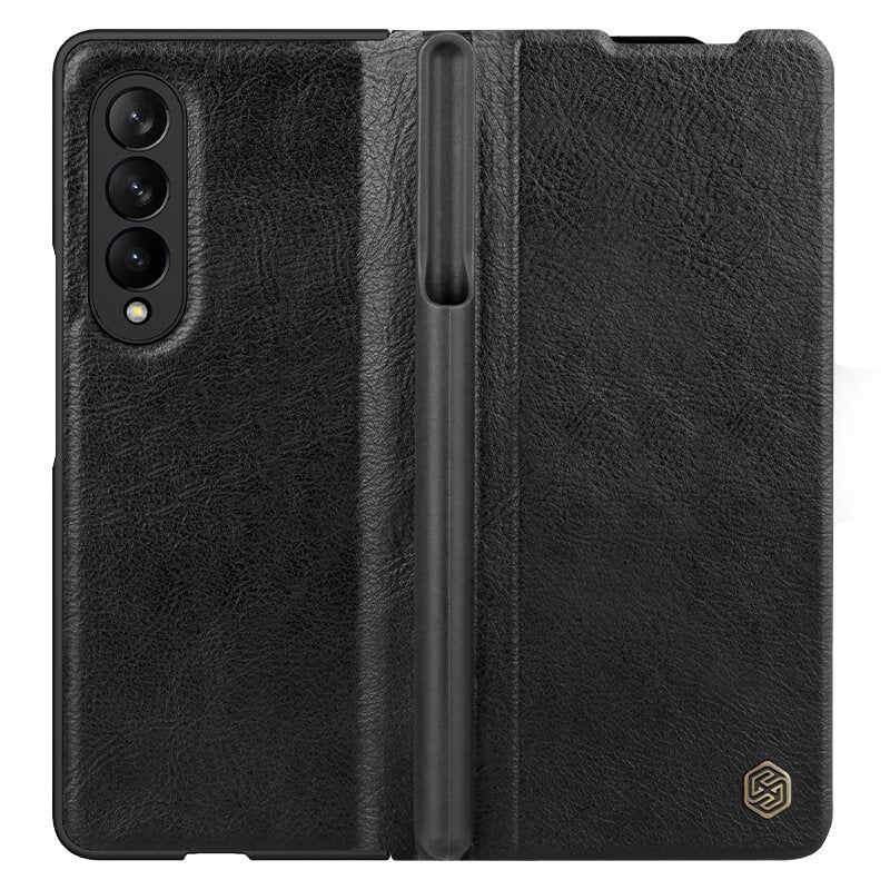 Full Protect Leather Case For Samsung Galaxy Z Fold4 5G with Spen Slot