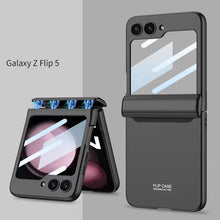 Load image into Gallery viewer, Magnetic Samsung Galaxy Z Flip 5 Hinge Full Coverage Phone Case with Front Screen Tempered Glass Protector - mycasety2023 Mycasety
