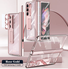 Load image into Gallery viewer, Magnetic Hinge Plating Case For Galaxy Z Fold5 Fold4 with Double Hinge Protector - mycasety2023 Mycasety
