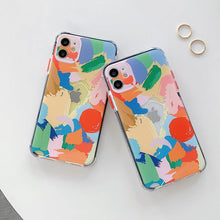 Load image into Gallery viewer, Colorful Clear Graffiti Soft Phone Cases for iPhone 12 11 Pro Max X XS XR 7 8 Plus - VooChoice
