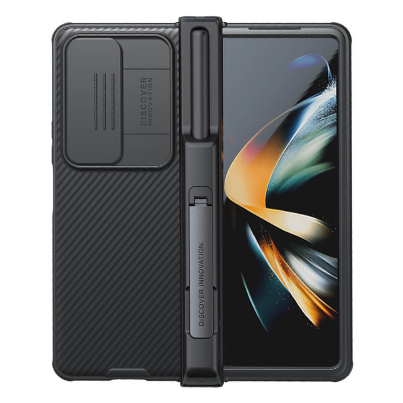 Full Protection Samsung Galaxy Z Fold4 5G Case with S pen Slot Camera Lens Protector and Stand(Pre-Sell)