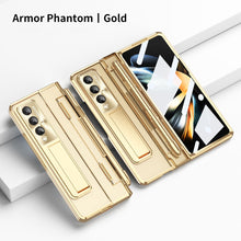 Load image into Gallery viewer, Enhanced Version of Armor Phantom Hinge Folding Shell Case For Samsung Galaxy Z Fold3 Fold4 Fold5 5G With Screen Protector
