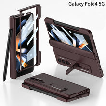 Load image into Gallery viewer, Side Pen Slot Hinge Flip Cover for Samsung Galaxy Z Fold4 5G Case with Screen Protector
