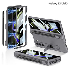 Load image into Gallery viewer, Samsung Galaxy Z Fold5 Case Full Coverage Case with Tempered Glass Protector and Pen Tray Holder - mycasety2023 Mycasety

