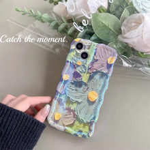 Load image into Gallery viewer, Oil Painting Flower Bracelet iPhone Case
