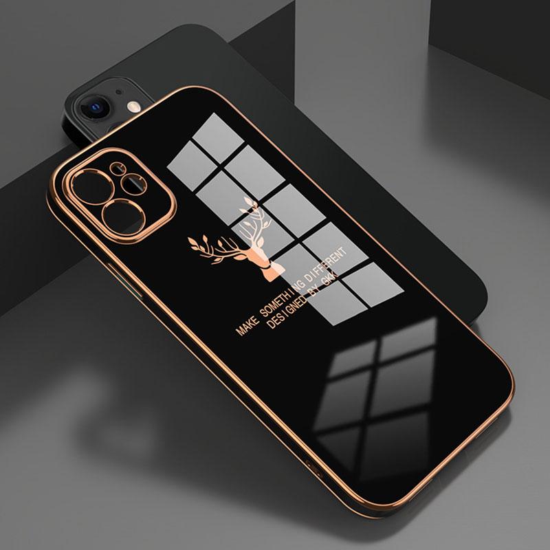 【Fash⚡Sale】2021 Deer Pattern Camera All-inclusive Electroplating Process iPhone Case