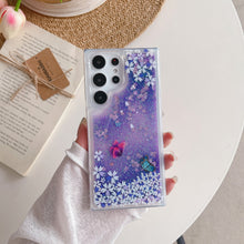 Load image into Gallery viewer, Luxury Glitter Liquid Quicksand Case For Samsung Galaxy S23 S22 S21 Ultra Plus Note20 Oil Painting Luminous TPU Cover - mycasety2023 Mycasety
