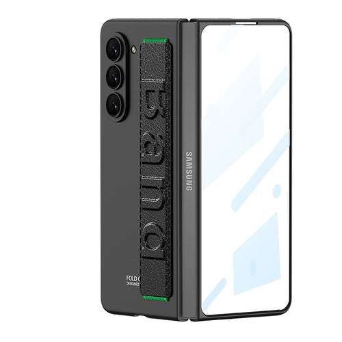 Luxury Wristband Holder Phone Case With Back Screen Protector For Samsung Galaxy Z Fold 5/4/3 5G - mycasety2023 Mycasety