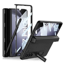 Load image into Gallery viewer, Magnetic Hinge Pen Box Protective Leather Phone Case With Back Screen Glass For Samsung Galaxy Z Fold 5/4/3 5G - mycasety2023 Mycasety
