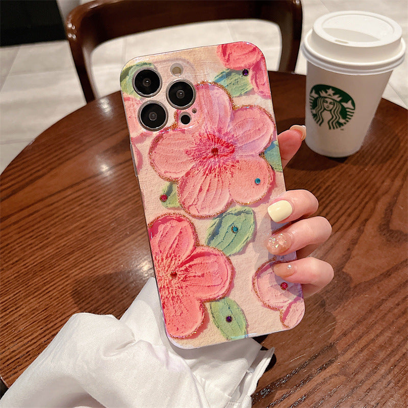 Oil Painting Flower Samsung/iPhone Case - mycasety2023 Mycasety